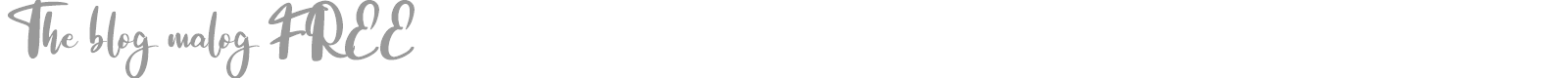 The Blog Malog font preview